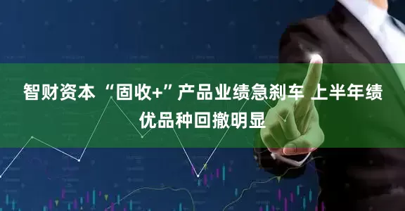 智财资本 “固收+”产品业绩急刹车 上半年绩优品种回撤明显